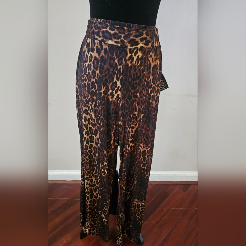 Leopard Print Plus Sz. Women's Pants